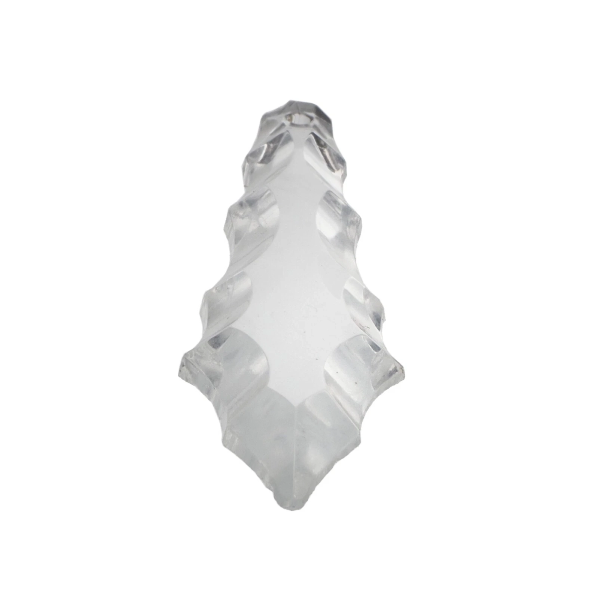 Vintage Czech half cut baroque blue glass Chandelier Prism 53mm - kopie