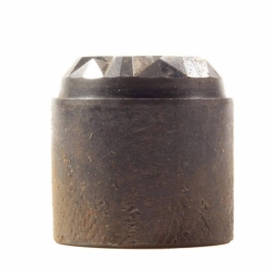 27mm geometric 1920's Antique vintage impression die mold Czech glass button cabochon bead steel punch hub