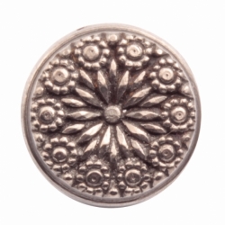 18mm flowers Art Deco Antique vintage Czech glass button steel punch mold die press stamp cabochon jewelry making