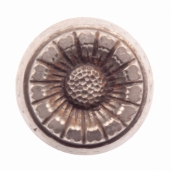 18mm geometric daisy flower Art Deco Antique vintage Czech glass button steel punch mold die press stamp cabochon jewelry making
