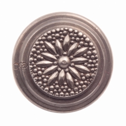 32mm geometric flower Art Deco Antique vintage Czech glass button steel punch mold die press stamp cabochon jewelry making