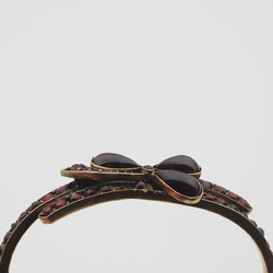 Antique Victorian Bohemian Clover Bracelet Rare 19th Century