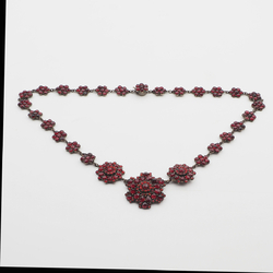 Antique Victorian Bohemian Garnet Necklace Rare 1850-1900 s