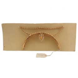 Vintage Czech Geometric sparkle Rhinestones Evening Gold Bag Purse Frame Wedding Accessories sample card