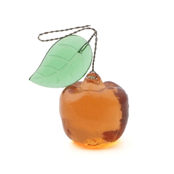 Vintage amber topaz glass apple leaf fruit lamp Chandelier lamp prism 